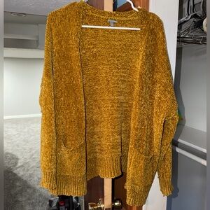 Charlotte Russe Mustard Cardigan Sweater